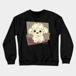 Sketch of Maltese Crewneck Sweatshirt